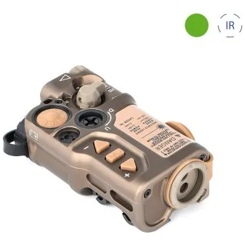 Měřící laser Laserový zaměřovač, kov (Zelený / IR Laser) - Dark Earth + dárek zdarma