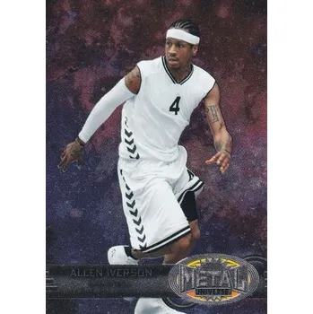 Sběratelský sportovní předmět insert karta ALLEN IVERSON 21-22 Metal Universe Champions Retro číslo RMU-6