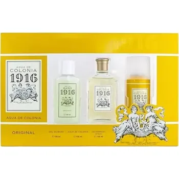 Pánský parfém Puig Colonia 1916 Unisex Edc Box+Sprchový Gel+Deo sprej