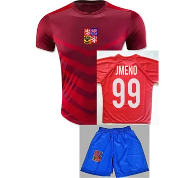 FOTBALOVÝ KOMPLET ČR ČERVENA S VLASTNÍM JMÉNEM 2016 Velikost: 158/XS(12-13 roky)