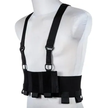 Sportovní střelba Mini Chest Rig typu Low-Vis - Černý