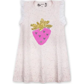 Dětská móda Dívčí triko, tílko s flitry - Wolf S2923, bílá Barva: Bílá, Velikost: 128