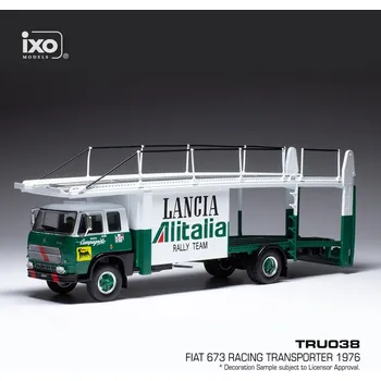 autíčko Fiat 673 Racing Transporter (1976) - Zelená 1:43 IXO