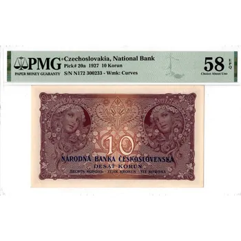 Sběratelství Bankovka 10 Korun1927EPQ 58 |