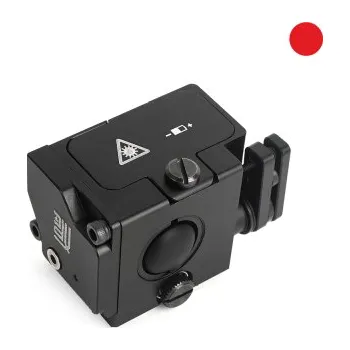Měřící laser Taktický laser typu P-1 IK, červený laser - Černý + dárek zdarma