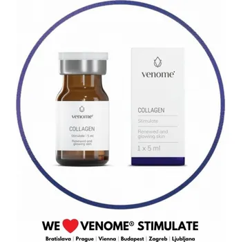 Kloubní výživa Venome STIMULATE COLLAGEN 5ML - pomáhá zpomalovat procesy stárnutí, umožňuje hlubokou hydrataci a navrací pokožce zdravý lesk