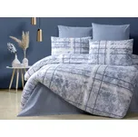 Povlékáme.cz Francouzské bavlněné povlečení Sofya modré 200x220 70x90