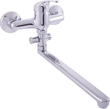 Vodovodní baterie Slezák - RAV Vanová/Umyvadlová baterie SÁZAVA - SAx58.x, Chrom Rozteč připojení (mm): 100, Typ ovládací páky: Ovládací páka č.: 0 - (SA058.0)