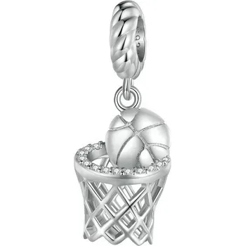 Přívěsek NUBIS® Stříbrný přívěsek korálek na náramek baseballový koš - B0558