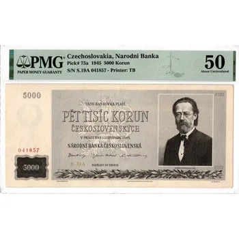 Bankovka 5000 Korun1945EPQ 50
