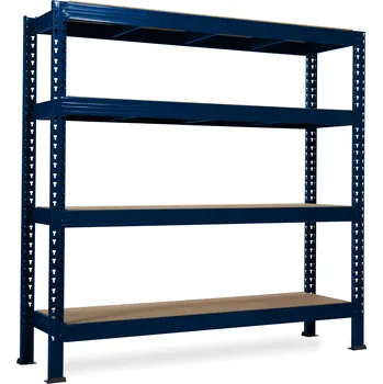 regál Nekonečný průmyslový regál Trestles RNC 2000x2000x800, nosnost 3200 kg,&nbsp;4&nbsp;police Barva: modrá