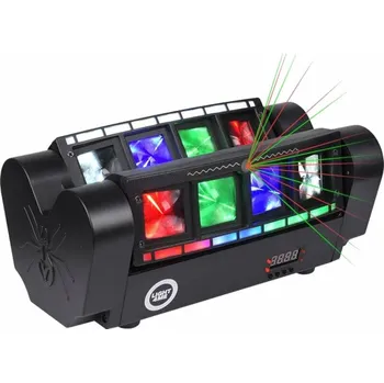 Světelný efekt Light4Me Multiefekt LED Spider Strobo Laser