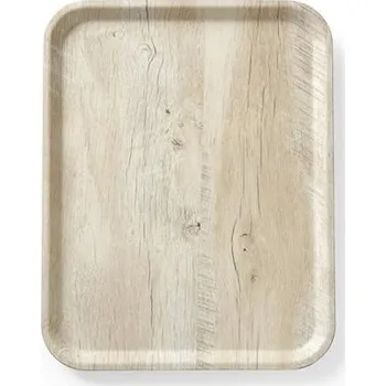 Hendi 508862 Servírovací podnos melaminový, imitace světlého dřeva, 330x430 mm