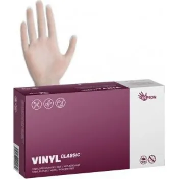 Vyšetřovací rukavice Rukavice vinylové nepudrované bílé, 4.8g, vel.XL/100ks