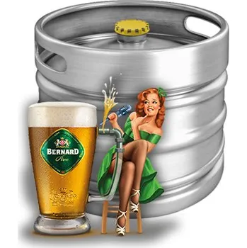 Pivo Bernard Bernard 12, nefiltrovaný světlý ležák, 20l KEG