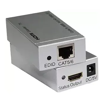 Video kabel HDMI extender na 60m přes jeden kabel Cat5e/Cat6