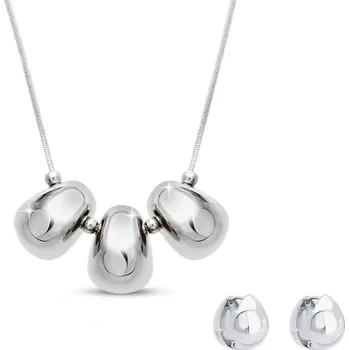 Souprava šperků biju Set z chirurgické oceli s motivem kapky, řetízek + náušnice