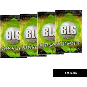 Airsoftová kulička BLS BIO kuličky Multipack, 4 x 0,25g + dárek zdarma