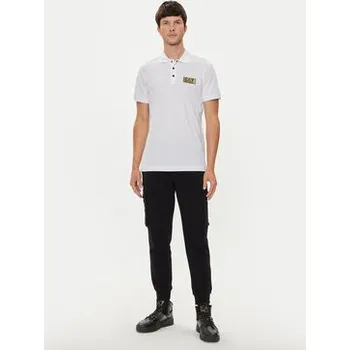 Pánská košile EA7 Emporio Armani Polokošile 3DPF02 PJ5AZ 1100 Bílá Regular Fit XXL