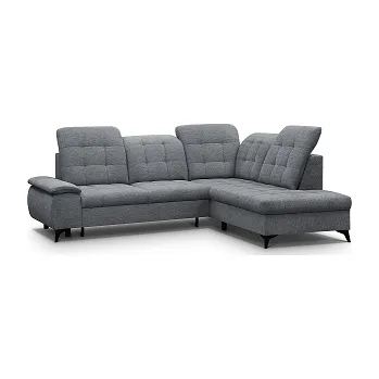 Sedací souprava BELFORT - Pravá rohová sedací souprava - látka GEMMA 90-TMAVĚ ŠEDÁ (Betty=2balíky) - kolekce "MRS"(K250-Z)