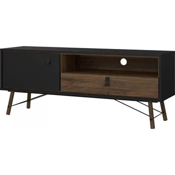 Televizní stolek Falco Televizní stolek Rain černá MAT/ořech