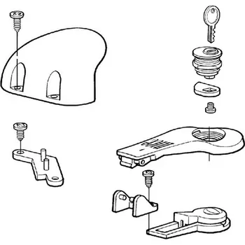 Pohon brány PRWNG01 - dvířka odblokování