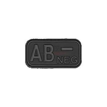 Gumová nášivka Jackets to Go krev AB NEG - šedá