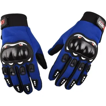 Pracovní rukavice Prodyšné ochranné rukavice pro cyklistiku a motocykly - modrý
