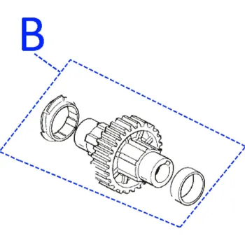Pohon brány PRSO02 - výstupní hřídel