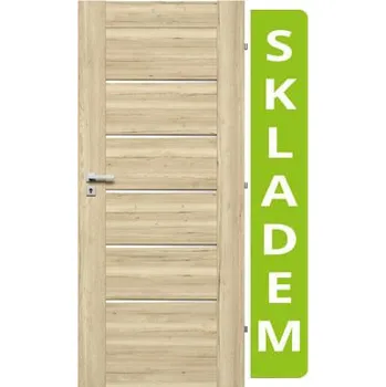 Interiérové dveře VILEN DOOR Interiérové dveře ANITA 5/5 - Dub Halifax 80/197 cm