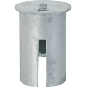 Plotový sloupek Kryt pouzdra pro sloupky Ø76, s pružinovým zámkem, 476_21