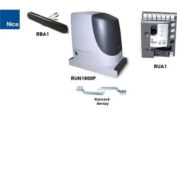 Pohon brány NICE Run RUN1800P - nezávislý pohon pro posuvné brány (A)