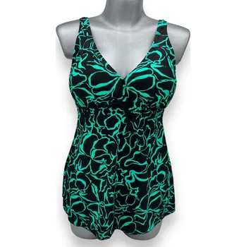 Dámské plavky Modera Dámské černé tankiny bez kostice a odepínací vložkou 01 Barva: Černá, Velikost: L