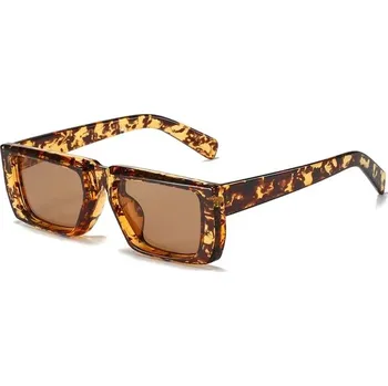 Sluneční brýle Trendy obdelníkové sluneční brýle UV400 - Leopard