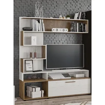 Obývací stěna Televizní stěna sestava FERRARA dub april/anderson