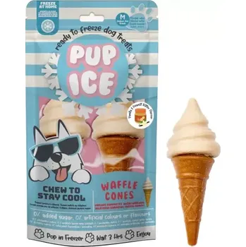 Pamlsek pro psa Pup Ice chladící s vanilkou a arašídovým máslem 2ks 110 g
