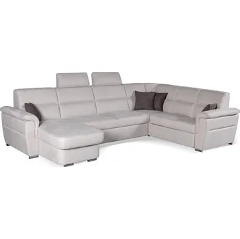 Sedací souprava AVATAR U - LEVÁ OT1BLZS+3BBZFZZ+ROH+2BZS-sedací souprava , látka BÍLÁ KÁVA Matana 17/ polštářky dek.Matana 20 čokoládová,(Avatar OTT1BLZP+3BBZFZZ+R+21BPZS=4balíky) kolekce "MP"(K250) NOVINKA