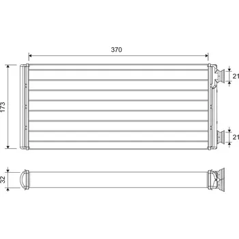 Výměník tepla, vnitřní vytápění, , VALEO, 811630