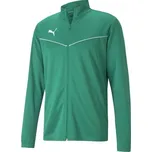Pánská mikina Puma TEAMRISE TRAINING POLY JACKET XXL Zelená, Bílá