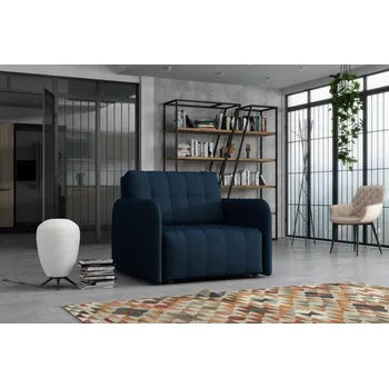 Pohovka Falco Rozkládací křeslo Vivian Grand I s úložným prostorem, tm.modrá kronos 9