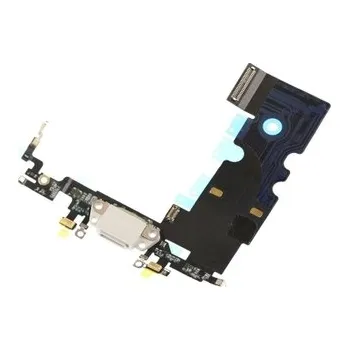 Flex iPhone 8 nabíjecí konektor white (light grey)