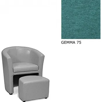 Křeslo Klubové křeslo AVA HOLGER I, s taburetkou, GEMMA 75