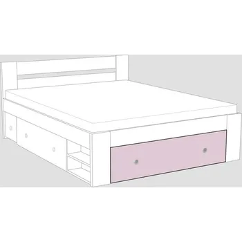 Postel Čelo k posteli REA LARISA UP 160x200, čílko 2, ROSE