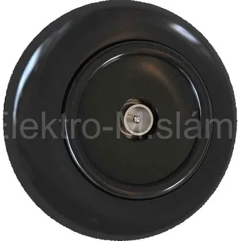 Elektrická zásuvka LF0005B televizní zásuvka černá LOFT retro DPM plastová