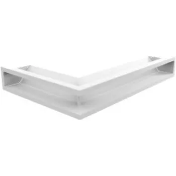 Krbová obestavba Krbová mřížka Luft rohová pravá bílá 400x600x90 mm
