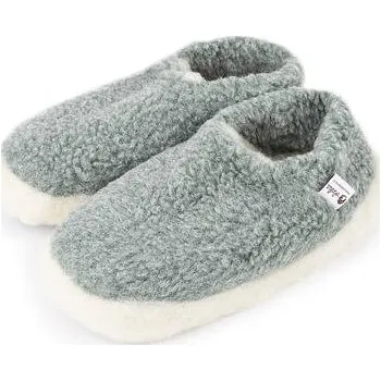 Dámská obuv Vlnka Vlněné nízké TV bačkory Merino zelená velikost obuv dospělí 47-48