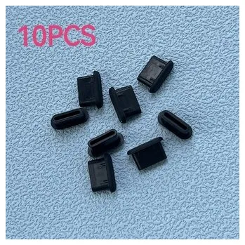 Záslepka pro konektor USB Typ C, barva černá - 10 ks balení