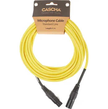 Audio kabel Cascha Standard Line Mic Cable Yellow 6m + prodloužená záruka 3 roky