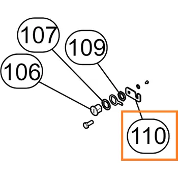 Příslušenství k šicímu stroji PD0571A0000 - patka zajištění dvířek