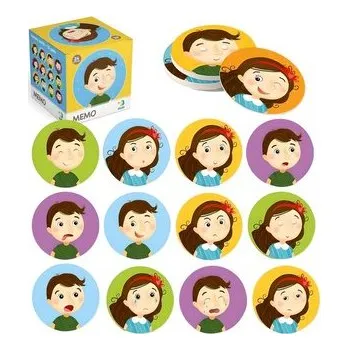 První čtění Gra Emocje Mini Memo 24 elementy MIX